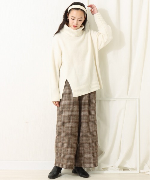 libelle more（リベル モア）の「6G 天竺前スリットニットプルオーバー（ニット/セーター・レディース・ブラック/ブラウン/オフホワイト/ピンク・M/L）」の17枚目の写真