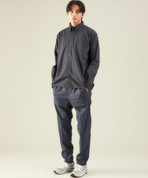 green label relaxing（グリーンレーベルリラクシング）の「ウールライク オルマイ イージーパンツ -ウォッシャブル・防シワ・ストレッチ-（その他パンツ・メンズ・グレー/ネイビー/ダークブラウン/ダークグレー・M/XL/L/S）」の12枚目の写真