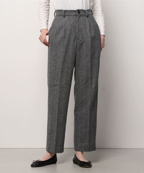 atmos pink（アトモスピンク）の「atmos pink クラシック チェックパンツ（スラックス・レディース・グレー/ブラウン・M/S）」の6枚目の写真