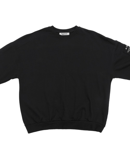 Figments（フィグメンツ）の「スリーブパッチスウェット（スウェット・レディース・ブラック/杢グレー・FREE）」の6枚目の写真