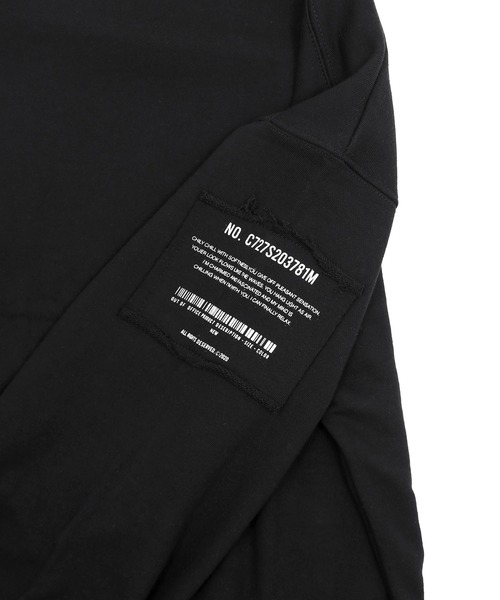 Figments（フィグメンツ）の「スリーブパッチスウェット（スウェット・レディース・ブラック/杢グレー・FREE）」の8枚目の写真