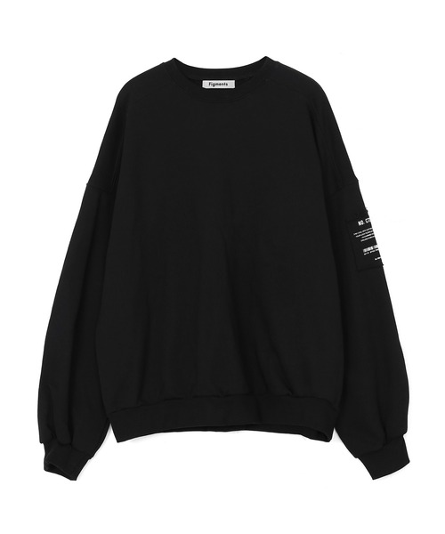Figments（フィグメンツ）の「スリーブパッチスウェット（スウェット・レディース・ブラック/杢グレー・FREE）」の13枚目の写真