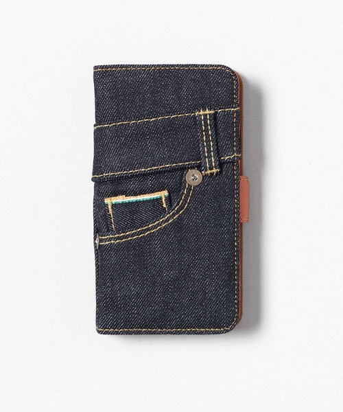 JAPAN BLUE JEANS(ジャパンブルージーンズ)の「デニムスマートフォンケース(iPhone11Pro対応)(スマホケース/カバー・メンズ・インディゴブルー・FREE)」の3枚目の写真