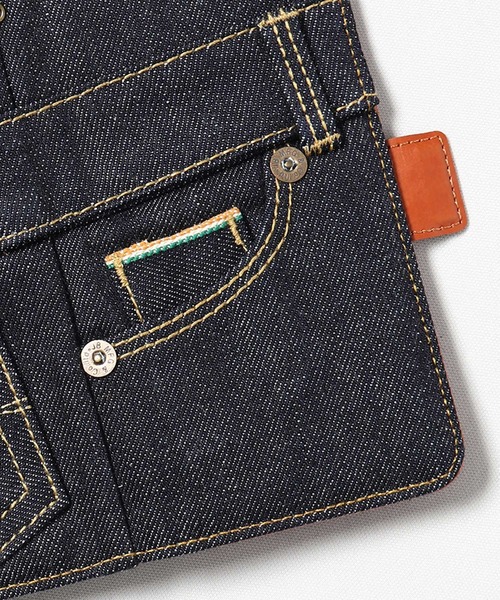 JAPAN BLUE JEANS(ジャパンブルージーンズ)の「デニムスマートフォンケース(iPhone11Pro対応)(スマホケース/カバー・メンズ・インディゴブルー・FREE)」の7枚目の写真