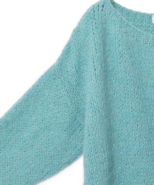 MADEMOISELLE ROPE'（マドモアゼル ロペ）の「【TRICOTS JEAN MARC/トリコ・ジャンマルク】ワイドニットプルオーバー（ニット/セーター・レディース・ホワイト/レッド/サックスブルー・FREE）」の18枚目の写真