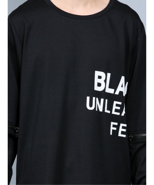 SHELLAC（シェラック）の「シェラック/SHELLAC 肘ZIP クルーネック長袖Tシャツ（Tシャツ/カットソー・メンズ・ベージュ/ブラック・LARGE/MEDIUM）」の7枚目の写真