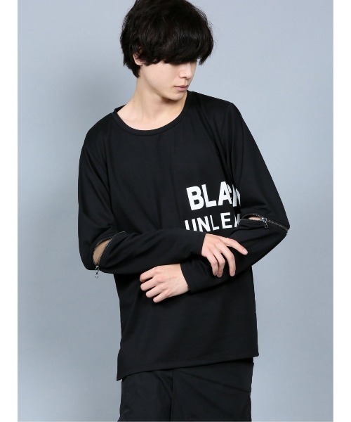 SHELLAC（シェラック）の「シェラック/SHELLAC 肘ZIP クルーネック長袖Tシャツ（Tシャツ/カットソー・メンズ・ベージュ/ブラック・LARGE/MEDIUM）」の12枚目の写真