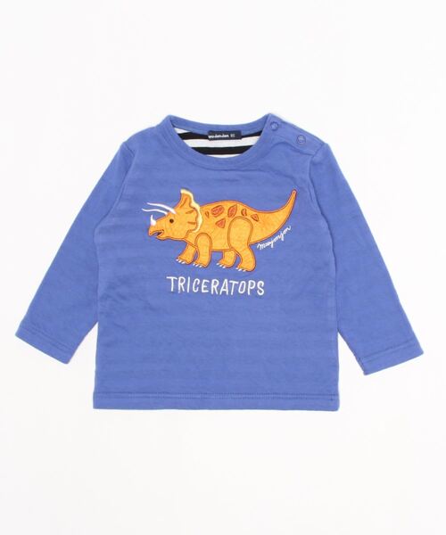 Moujonjon(ムージョンジョン)の「接結天竺恐竜柄込Tシャツ(Tシャツ/カットソー・キッズ・イエロー/レッド/グリーン/ブルー・80/110/130/120/90/100)」の3枚目の写真