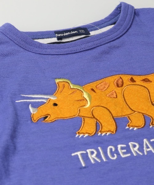 Moujonjon(ムージョンジョン)の「接結天竺恐竜柄込Tシャツ(Tシャツ/カットソー・キッズ・イエロー/レッド/グリーン/ブルー・80/110/130/120/90/100)」の6枚目の写真
