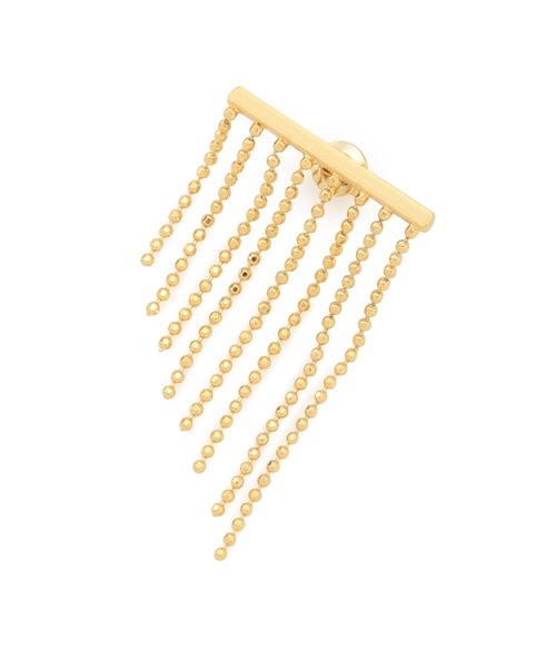 SALON adam et rope'（サロン アダム エ ロペ）の「フリンジチェーンピアス（ピアス（両耳用）・レディース・シルバー/ゴールド・FREE）」の5枚目の写真