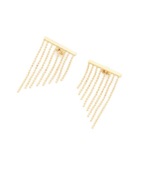 SALON adam et rope'（サロン アダム エ ロペ）の「フリンジチェーンピアス（ピアス（両耳用）・レディース・シルバー/ゴールド・FREE）」の6枚目の写真