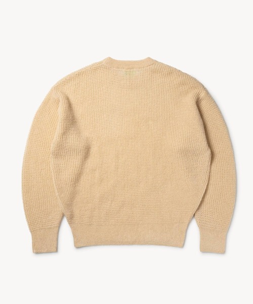 bonjour records（ボンジュールレコーズ）の「【ARIES】Waffle Knit Jumper（ニット/セーター・メンズ・ベージュ/グリーン・MEDIUM/LARGE）」の12枚目の写真