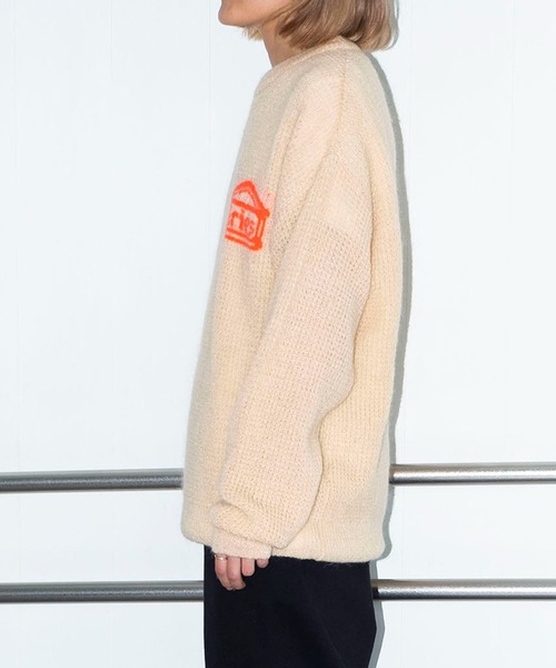 bonjour records（ボンジュールレコーズ）の「【ARIES】Waffle Knit Jumper（ニット/セーター・メンズ・ベージュ/グリーン・MEDIUM/LARGE）」の15枚目の写真