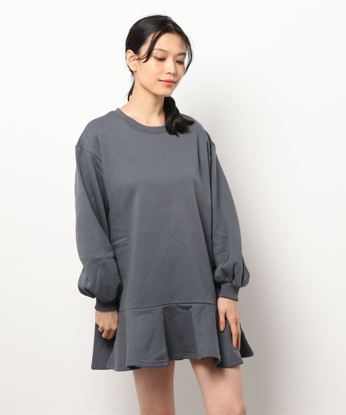 セール 裾フレアスウェットワンピース ワンピース Duras デュラス のファッション通販 Zozotown