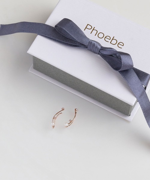 Phoebe（フィービィー）の「【K10RG】トゥウィンクルピアス&イヤリング/淡水パール/BOX&ショッパーつき（ピアス（両耳用）・レディース・ピンクゴールド・FREE）」の9枚目の写真