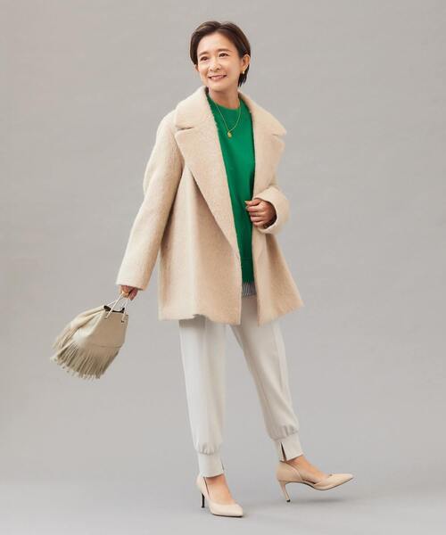 Liesse（リエス）の「シャギーBIGカラーショートコート（その他