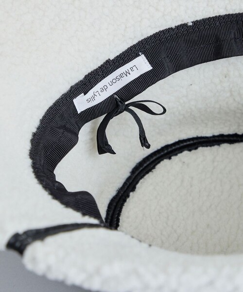 La Maison de Lyllis(メゾンドリリス)の「【La Maison de Lyllis(ラメゾンドリリス)】ポットムートン 2213021(ハット・レディース・ブラウン/ブラック/アイボリー・FREE)」の17枚目の写真