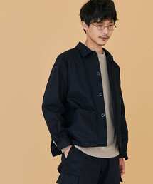 URBAN RESEARCH DOORS | White Label　ミリタリークロス ショートブルゾン(ブルゾン)