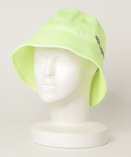 GUACAMOLE（ガカモレ）の「GUACAMOLE Functional stretch bucket hat/LOGO print（ハット・メンズ・ホワイト/ブラック/チャコールグレー/ホワイト×ピンク/オレンジ/グレー/イエロー・MEDIUM/FREE）」の6枚目の写真