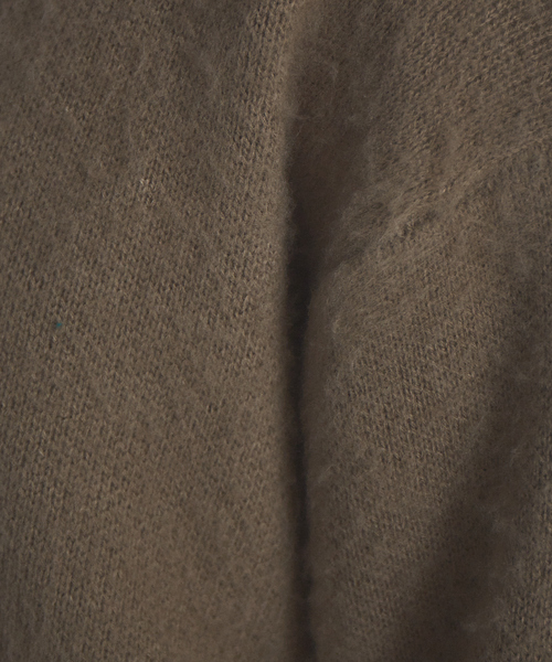 NOMINE（ノミネ）の「モヘアライク シャギーオーバーサイズ カーディガン（カーディガン/ボレロ・レディース・レッド/グリーン/モカ・フリー）」の15枚目の写真