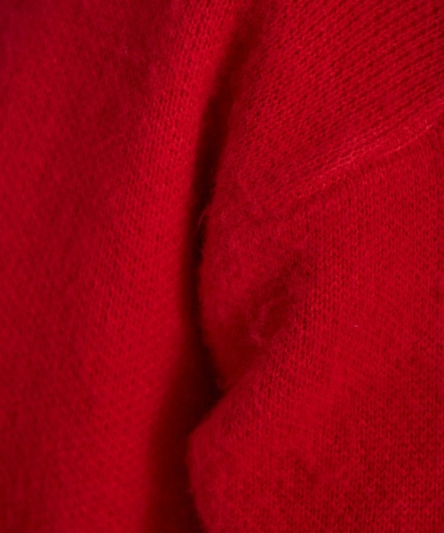 NOMINE（ノミネ）の「モヘアライク シャギーオーバーサイズ カーディガン（カーディガン/ボレロ・レディース・レッド/グリーン/モカ・フリー）」の5枚目の写真