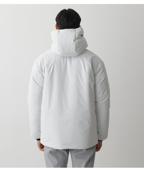 AZUL by moussy(アズールバイマウジー)の「CLIMASHIELD HOODIE JACKET/CLIMASHIELDフーディージャケット(ダウンジャケット/コート・メンズ・ホワイト/ブラック・MEDIUM/LARGE)」の8枚目の写真