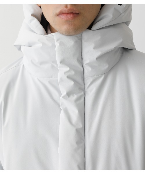 AZUL by moussy(アズールバイマウジー)の「CLIMASHIELD HOODIE JACKET/CLIMASHIELDフーディージャケット(ダウンジャケット/コート・メンズ・ホワイト/ブラック・MEDIUM/LARGE)」の9枚目の写真