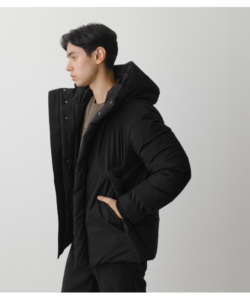 AZUL by moussy(アズールバイマウジー)の「CLIMASHIELD HOODIE JACKET/CLIMASHIELDフーディージャケット(ダウンジャケット/コート・メンズ・ホワイト/ブラック・MEDIUM/LARGE)」の14枚目の写真