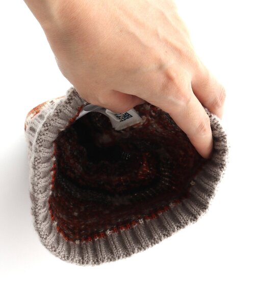 BREEZE（ブリーズ）の「ノルディックニット帽（ニットキャップ/ビーニー・キッズ・ベージュ/ダークグリーン・54/48/50）」の14枚目の写真