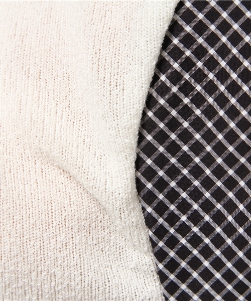 Kastane（カスタネ）の「【Kastane】ハイネックシャツ袖プルオーバー（Tシャツ/カットソー・レディース・アイボリー/グレー/ネイビー・FREE）」の9枚目の写真