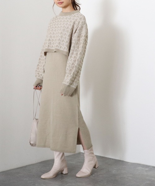 ジャガードショート丈プルオーバー ベストニットワンピース Tシャツ カットソー Archives アルシーヴ のファッション通販 Zozotown