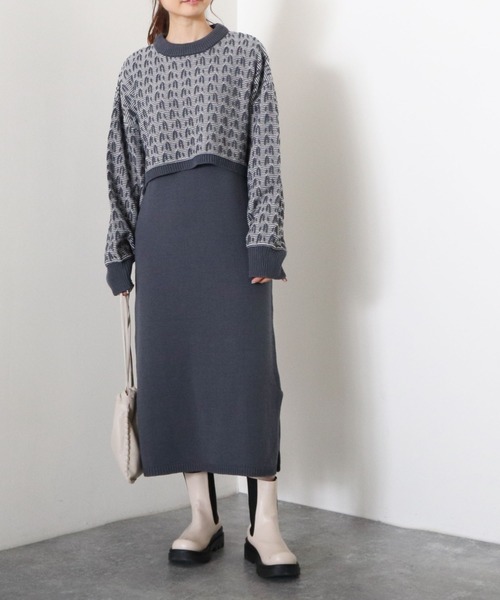 ジャガードショート丈プルオーバー ベストニットワンピース Tシャツ カットソー Archives アルシーヴ のファッション通販 Zozotown