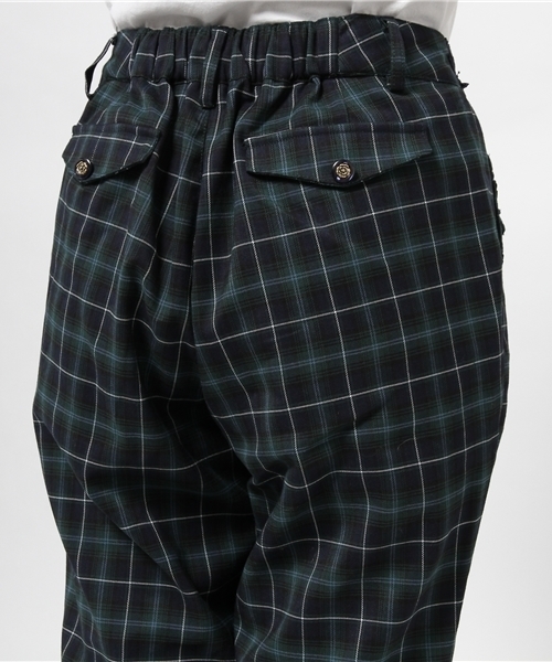 axes femme（アクシーズファム）の「チェック柄テーパードパンツ（その他パンツ・レディース・ワイン/ブラック/ダークグリーン・MEDIUM）」の8枚目の写真