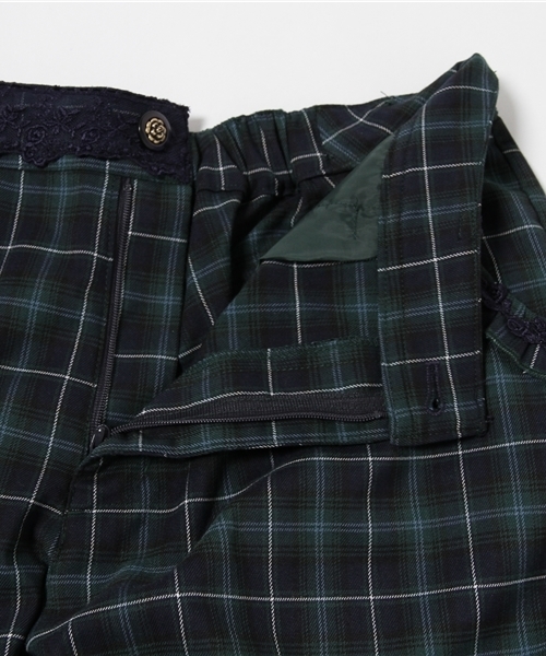 axes femme（アクシーズファム）の「チェック柄テーパードパンツ（その他パンツ・レディース・ワイン/ブラック/ダークグリーン・MEDIUM）」の12枚目の写真