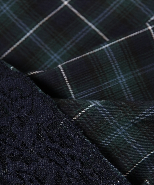 axes femme（アクシーズファム）の「チェック柄テーパードパンツ（その他パンツ・レディース・ワイン/ブラック/ダークグリーン・MEDIUM）」の14枚目の写真