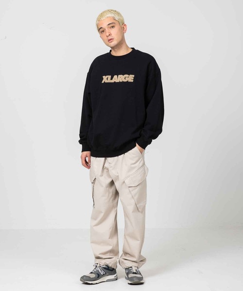 XLARGE（エクストララージ）の「EMBROIDERY STANDARD LOGO CREWNECK SWEAT（スウェット・メンズ・ブラック/ホワイト/グリーン/ネイビー/イエロー・L/S/M/XL/X-LARGE）」の17枚目の写真