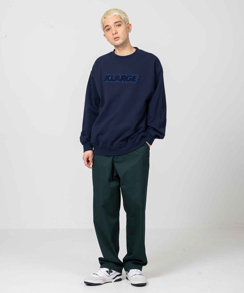 XLARGE（エクストララージ）の「EMBROIDERY STANDARD LOGO CREWNECK SWEAT（スウェット・メンズ・ブラック/ホワイト/グリーン/ネイビー/イエロー・L/S/M/XL/X-LARGE）」の18枚目の写真