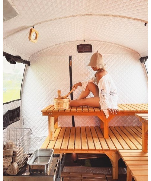 14+(イチヨンプラス)の「タオル地 サウナハット 袋付き サウナキャップ PORT STYLE 14+(ICHIYONPLUS) サウナハット(ハット・レディース・アイボリー/ベージュ/ブラック/イエロー/ブラウン/ピンク/パープル/ブルー/パープル系その他/ブラウン系その他2/パープル系その他2/ブルー系2・FREE/X-LARGE)」の15枚目の写真