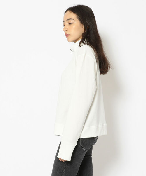 AVIREX（アヴィレックス）の「【直営店限定】AVIREX HARF ZIP SWEAT/ ハーフジップスウェット / アヴィレックス（スウェット・レディース・ブラック/オフホワイト/マスタード・FREE）」の5枚目の写真