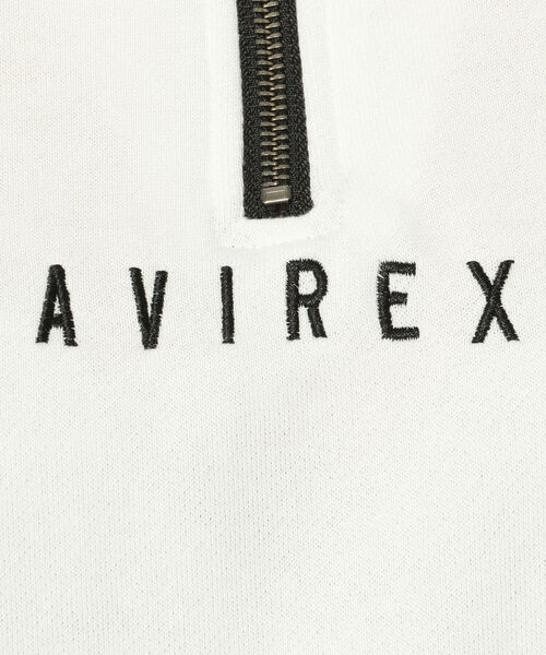 AVIREX（アヴィレックス）の「【直営店限定】AVIREX HARF ZIP SWEAT/ ハーフジップスウェット / アヴィレックス（スウェット・レディース・ブラック/オフホワイト/マスタード・FREE）」の8枚目の写真
