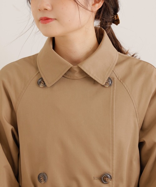 PUAL CE CIN（ピュアルセシン）の「ストライプキルトライナー付きトレンチコート（トレンチコート・レディース・グレー/ベージュ・FREE）」の19枚目の写真