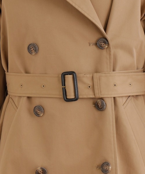 PUAL CE CIN（ピュアルセシン）の「ストライプキルトライナー付きトレンチコート（トレンチコート・レディース・グレー/ベージュ・FREE）」の21枚目の写真