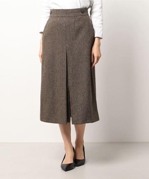 Te chichi（テチチ）の「ツイードボックスタックスカート（スカート・レディース・ブラウン/グレー・SMALL/MEDIUM）」の6枚目の写真