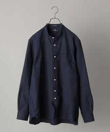 IKE BEHAR | 【SHIPS別注】IKE BEHAR: コットン/美濃和紙 オックスフォード バンドカラーシャツ(シャツ/ブラウス)