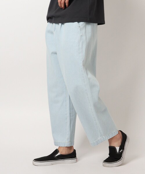 BASECONTROL(ベースコントロール)の「◆コットンデニム ワイドシルエットパンツ(デニムパンツ・メンズ・チャコールグレー/ライトブルー/ブラック/ネイビー/サックスブルー/ブルー/ブルー系・02/03/04)」の5枚目の写真