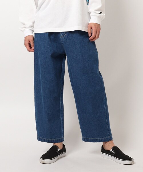 BASECONTROL(ベースコントロール)の「◆コットンデニム ワイドシルエットパンツ(デニムパンツ・メンズ・チャコールグレー/ライトブルー/ブラック/ネイビー/サックスブルー/ブルー/ブルー系・02/03/04)」の6枚目の写真