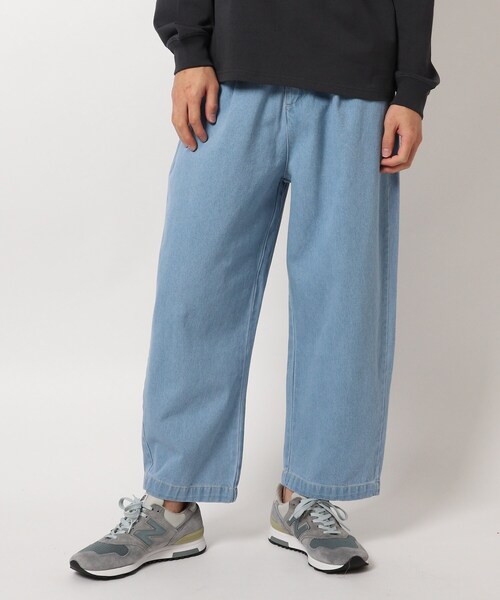 BASECONTROL(ベースコントロール)の「◆コットンデニム ワイドシルエットパンツ(デニムパンツ・メンズ・チャコールグレー/ライトブルー/ブラック/ネイビー/サックスブルー/ブルー/ブルー系・02/03/04)」の3枚目の写真