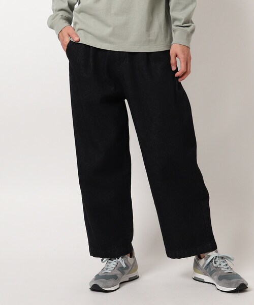 BASECONTROL(ベースコントロール)の「◆コットンデニム ワイドシルエットパンツ(デニムパンツ・メンズ・チャコールグレー/ライトブルー/ブラック/ネイビー/サックスブルー/ブルー/ブルー系・02/03/04)」の2枚目の写真
