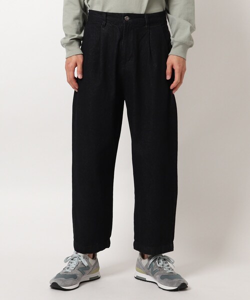 BASECONTROL(ベースコントロール)の「◆コットンデニム ワイドシルエットパンツ(デニムパンツ・メンズ・チャコールグレー/ライトブルー/ブラック/ネイビー/サックスブルー/ブルー/ブルー系・02/03/04)」の8枚目の写真