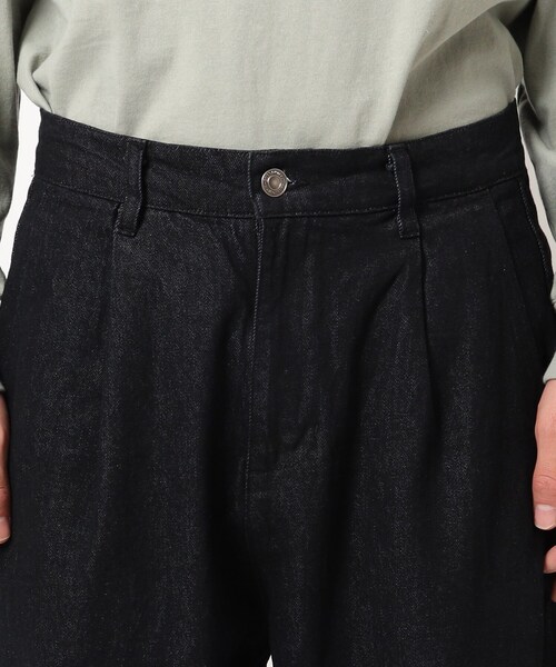 BASECONTROL(ベースコントロール)の「◆コットンデニム ワイドシルエットパンツ(デニムパンツ・メンズ・チャコールグレー/ライトブルー/ブラック/ネイビー/サックスブルー/ブルー/ブルー系・02/03/04)」の11枚目の写真